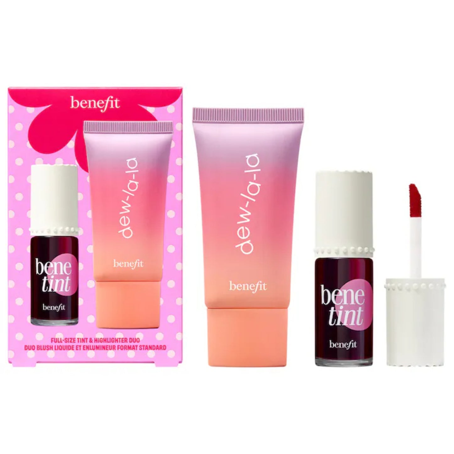 Benefit Cosmetics Benetint & Dew La La Liquid Highlighter Gift Set - Luna