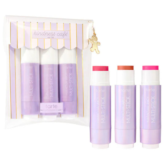 tarte cheek soufflé maracuja juicy blush and lip multi-stick trio 12