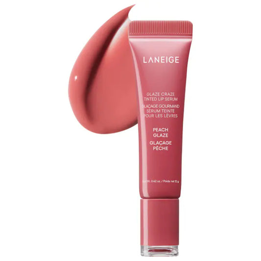 Laneige Glazed Craze Tinied Lip Serum- Peach Glaze (.42oz)